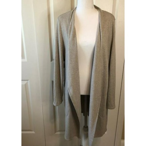J.Jill Heather Beige Sweater Duster L - Picture 5 of 8